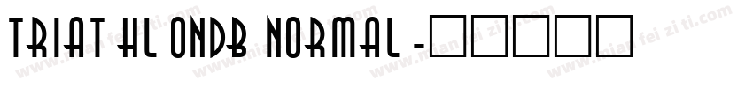 TriathlonDB Normal字体转换